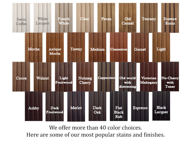 Custom cabinet color choices