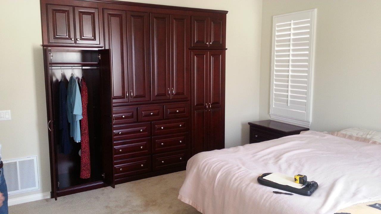 Built-In Bedroom Storage Cabinets