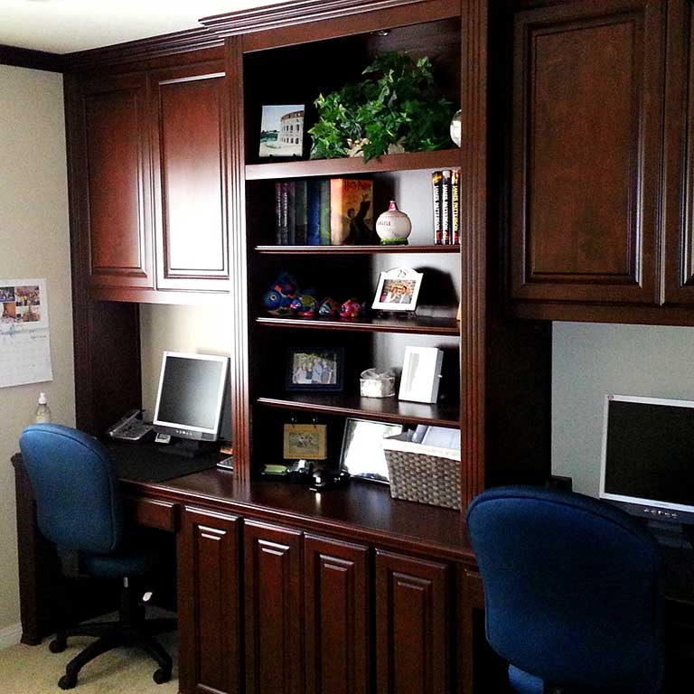 Built in office cabinets
