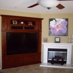 Looking for a custom cabinet? We make built in shelves and custom wall units