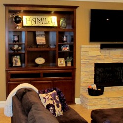 Entertainment center in Corona, CA.