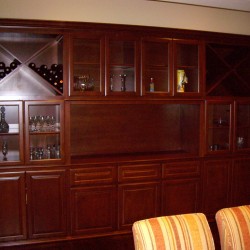 Same wine cabinets that the builders offered at 1/3 the price.