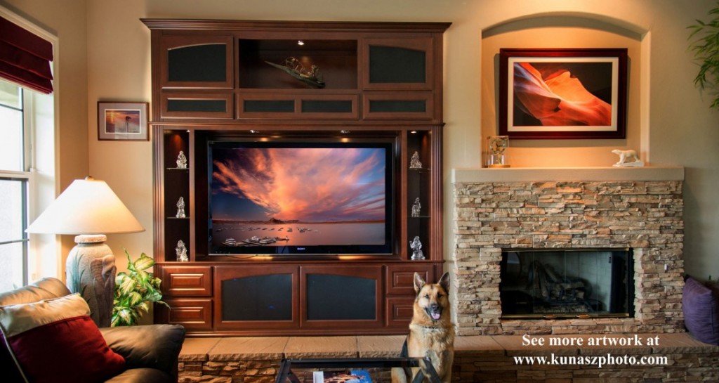 Custom built in wall unit