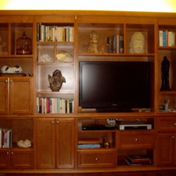 Custom built in wall unit in Southern California