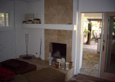 Before - a basic fireplace
