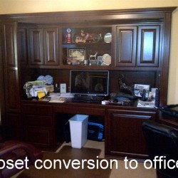 Convert your Orange County closet to a built in home office.