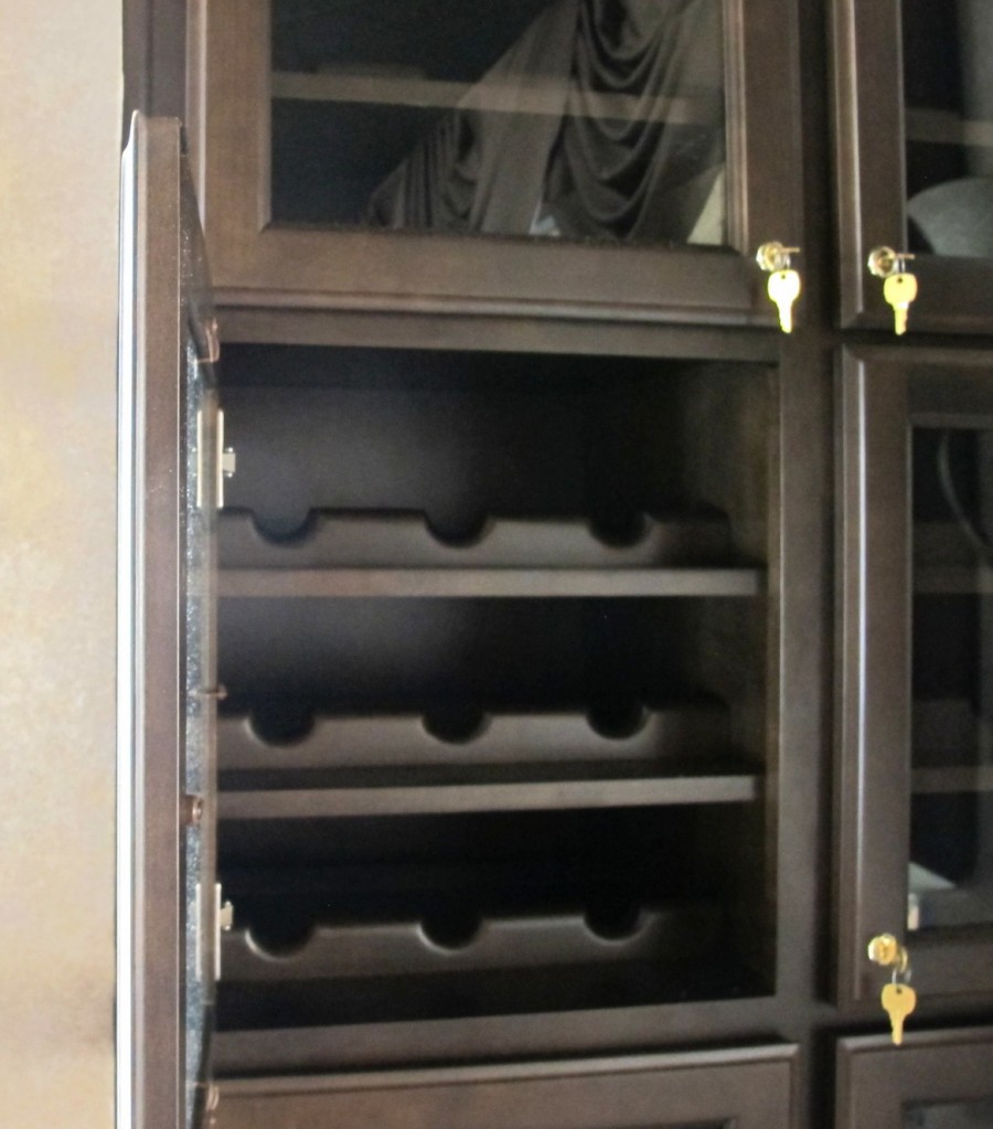 Customer rents there own Wine storage