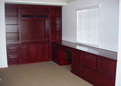 Home office built in cabinets
