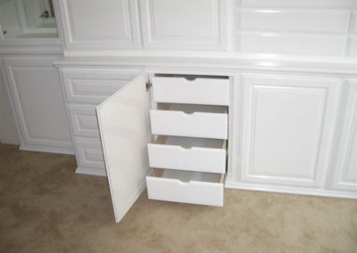 White home office cabinets