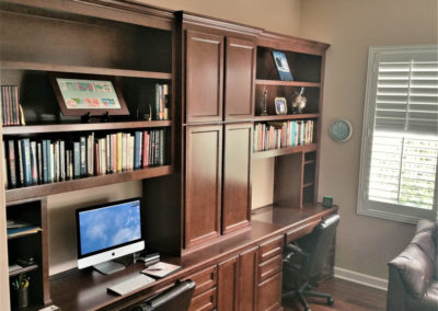 Custom home office with multiple desks