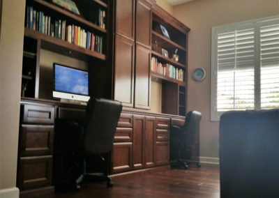 Custom home office with multiple desks