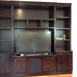 Entertainment wall unit in Irvine