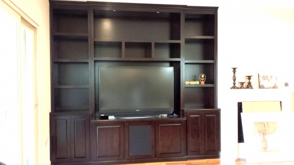 Entertainment wall unit in Irvine