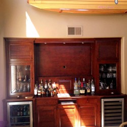 Carlsbad Ca. Tommy Bahama style bar. Louvered doors accent the beauty