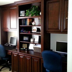 Custom home office cabinets in Yorba Linda