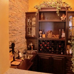 This Yorba Linda was very happy with our design for a wine serving bar. This stunning unit location was once was an entryway closet.