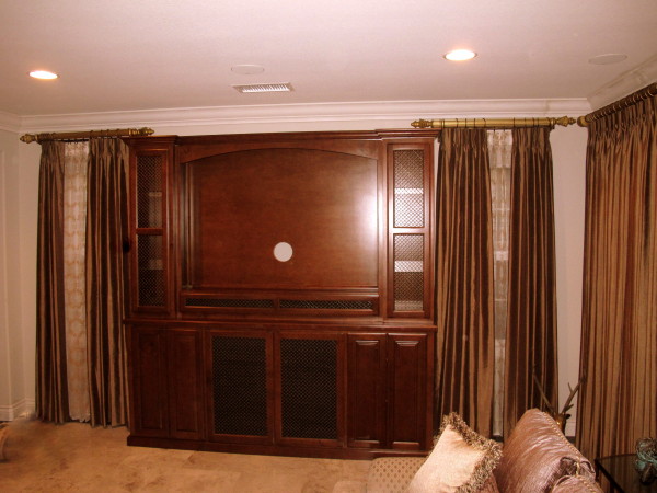 Custom cabinets for living room