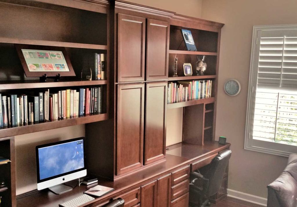 Custom home office cabinets